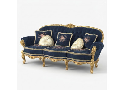 Chesterfield Klassesche Drësëtzeger Canapé Wunnlandschaft Textil Canapéën 3 Sëtz Nei