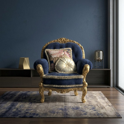 Nei Sessel Sofas Canapé Klassesch Textil Klassesch Miwwelen Luxus 1 Sëtzer Canapé
