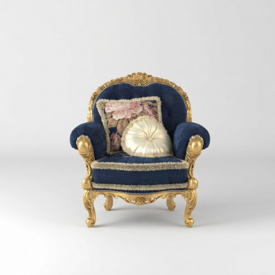 Nei Sessel Sofas Canapé Klassesch Textil Klassesch Miwwelen Luxus 1 Sëtzer Canapé
