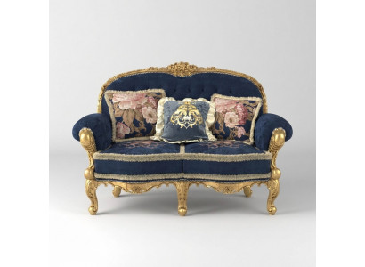 Chesterfield Canapé 2 Sëtz Polster Canapéën Sofas Samt Stoff Zweisëtzer Miwwelen Nei
