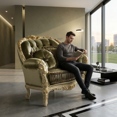 Zwee-Sëtzer Sofa 2 Sëtzer Design Sofas Polster Couchen Nei Textil Relax Klassesch