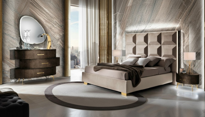 Bett Set Design Klassesch Better Nuetsdësch Kommode 4tlg. Schlofkummer