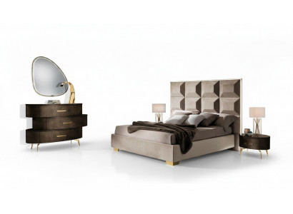 Bett Set Design Klassesch Better Nuetsdësch Kommode 4tlg. Schlofkummer