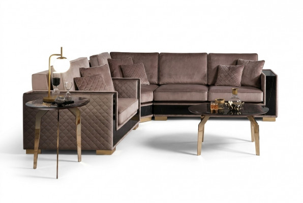 Dësch Kaffisdësch Säitendëscher Wunnzëmmer Sofa Neien Couchtisch Luxus Design Canapé.