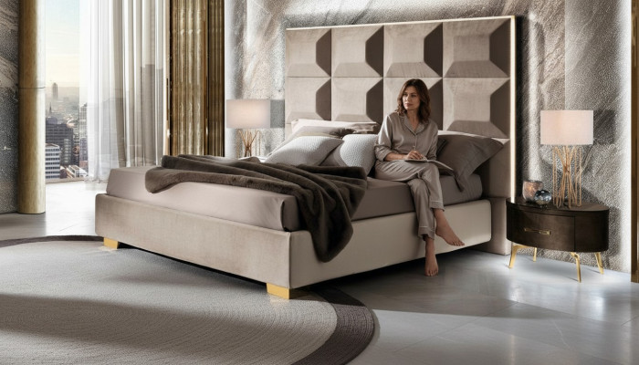 Modern Bett Luxus Better Chesterfield Miwwelen Barock Hotel Textil Schlofkummer