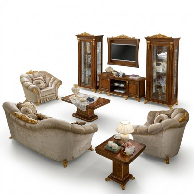 Canapé-Set 3+1+1 Sëtz Set Design Canapéë Polster Couchen Textil Relax Canapé Neit