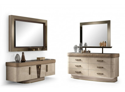 Kommoden-Set Grupp Holzdesign Schaf Schaf nei Wunnzëmmer Set Kommode Spigel