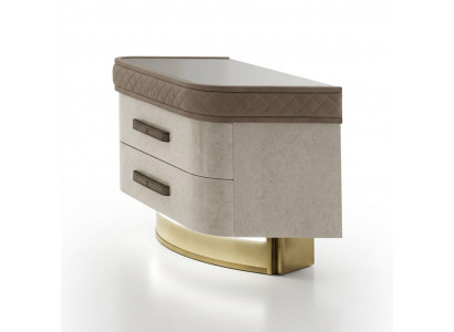 Schlofkummer Konsolen Nuechtegstell Säitendësch Modernen Design Miwwelen HolzBeige Nei