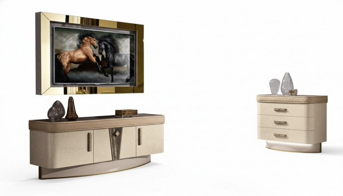 Set Modern Wunnwand Kommode RTV Wunnzëmmer Wunnwänn Wunnzëmmer Set TV-Rahmen