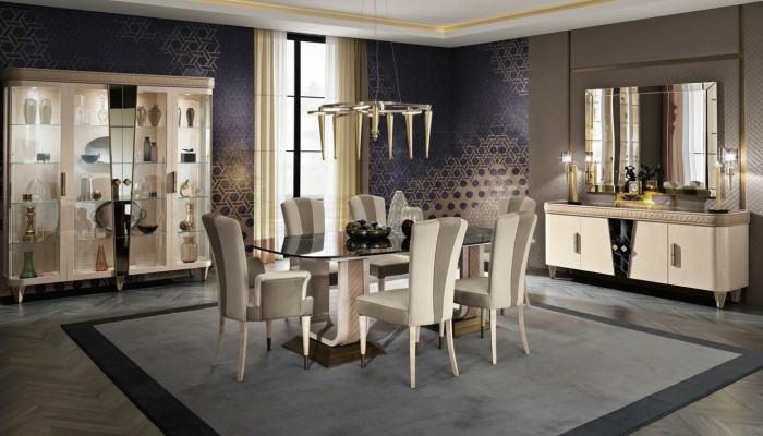 Ariichtung Dëscher Aarbechtsplack an Marmoroptik Nei Luxus Italieneschen Design