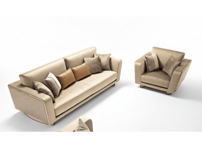 Sofagarnitur 3+1 Sëtz Set Design Canapéë Polster Couchen Lieder Relax Modern Nei