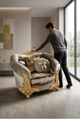 Fautteuil Luxus Fautteuil Miwwelen Nei Wunnzëmmer Eenzelsëtz Sofa Couch Lounge Club Hotel