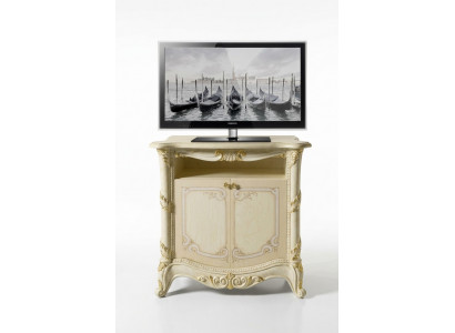 TV-Säitendësch rtv Wunnzëmmer Design Regal Beige Holz Regaler Lowboard Italien Nei