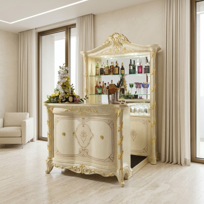 Wunnzëmmer Designer Regal Miwwelen Holz Haus Mauer Bar Schaf Barschaf Vitrinne