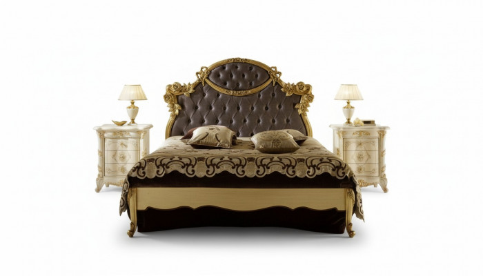 Chesterfield Klassesch Bett Luxus Miwwelen Barock Hotel Lieder Schlofkummer Better
