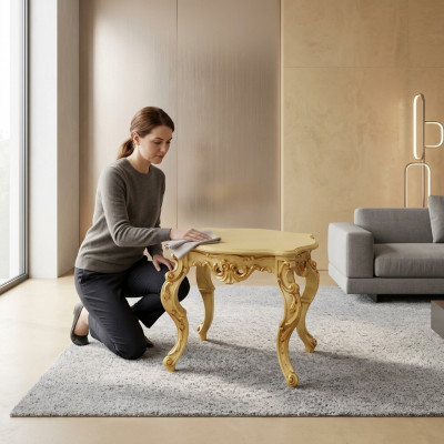 Niewentafel Konsolendësch Designer Dësch Stuffdësch Italienesch Miwwelen