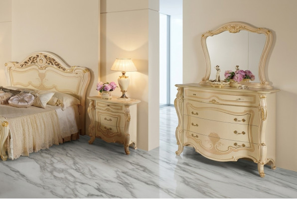 Design Miwwel Schaf Grupp Nei Luxus 2tlg Kommode Spigel Holz Set Klassesch