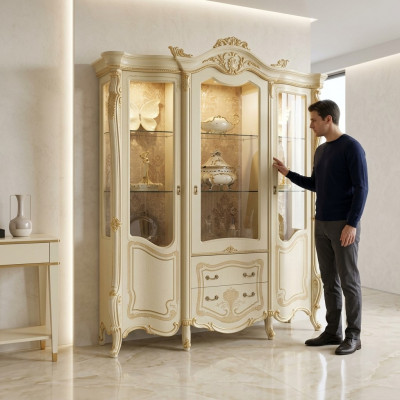 Vitrine Kommode Buffet Schaf italienesch Miwwelen Ariichtung Regaler Vitrinen