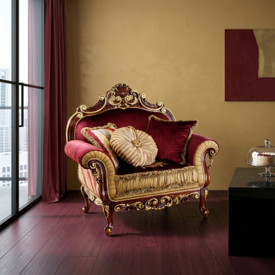 Sëtz Design Canapé Sofa Relax Stoff Lounge Club Sëtz Luxus Turkis Barock Nei