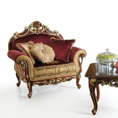 Sëtz Design Canapé Sofa Relax Stoff Lounge Club Sëtz Luxus Turkis Barock Nei