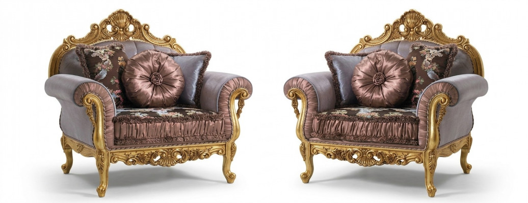 Art déco Design Fauteuil Textil Wunnzëmmer Lounge Nei Luxus Design Miwwelen Still