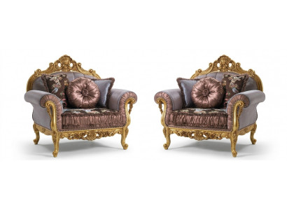 Art déco Design Fauteuil Textil Wunnzëmmer Lounge Nei Luxus Design Miwwelen Still