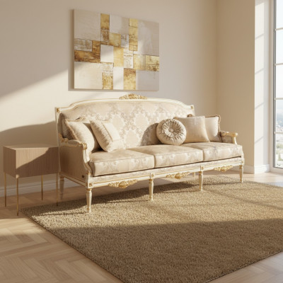Couchen Sëtz Dräisëtzer Neien Design Klassesch Sofa Couch Sofas Polster 3 Sëtzer
