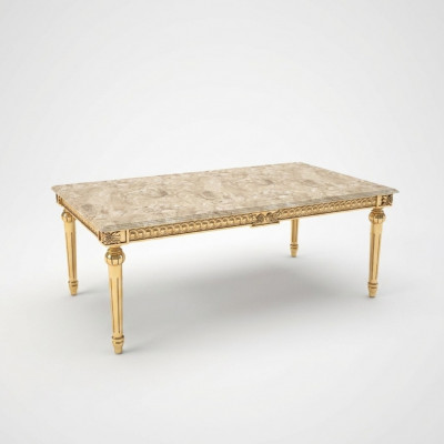 Couchtisch Bäistelltëscher Wunnzëmmer Rechteckeg Kaffi Luxusdesign Couchdësch