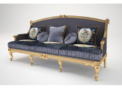 Design Couch Këssen Sofa Sofen 3 Sëtz Dräisiwwer Stoffsofa Wunnzëmmer Italien