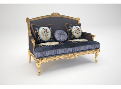 Miwwel 2-Sëtzer Sofa Couch Polster Lounge Club Couch Sofae Design Zweisëtzer
