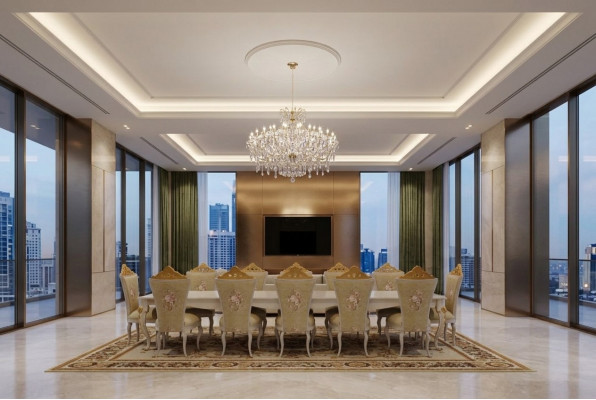 Iesszëmmer Garnitur Komplettes Set Dësch 10x Stull Design Luxus Miwwelen Dëscher Neien