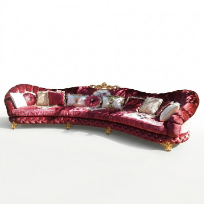 Designer Sofa Ecksofa Wunnlandschaft Ronn Couch Samett Couch Sofa Ecksofa Italien.