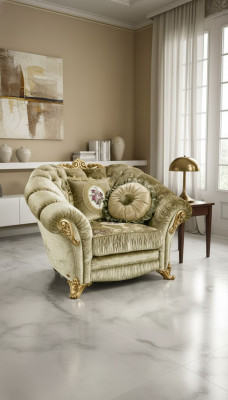 Luxus Still Polster Cocktail Relax Lounge Club Still Miwwel Design Fauteuil Beige