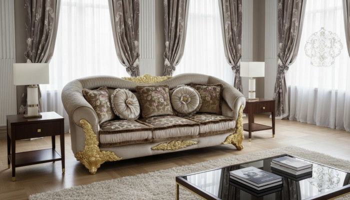 Canapé 3-Sëtzer Sofaen Zëmmer Braun Chesterfield Drësëtzer Couch Polster Design