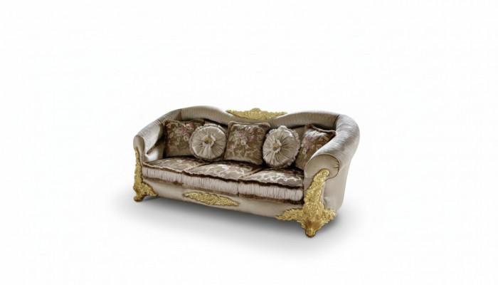 Canapé 3-Sëtzer Sofaen Zëmmer Braun Chesterfield Drësëtzer Couch Polster Design