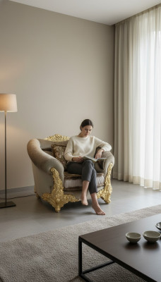 Entspanen Stoff Textil Lounge Nei Fernseh 1 Sëtz Sessel Designer Stull Polster Nei