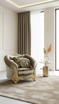 Entspanen Stoff Textil Lounge Nei Fernseh 1 Sëtz Sessel Designer Stull Polster Nei