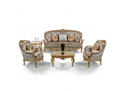 Canapé Garnitur Sofas Couchen Këssen Couch Designer Sofagarnitur 3+1+1 Sëtz Plüschstoff