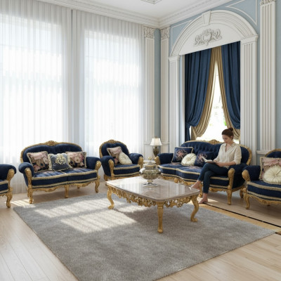 Sofagarnitur 3211 Sëtzer Set Design Sofa Polster Couchen Modern Luxus Nei Canapé