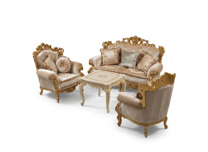 Sofagarnitur 3+1+1 Sëtzer Set Sofa Polster Couch Textil Relax Wunnzëmmer-Set Neien