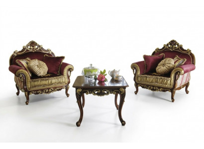 Couchtischen Dësch Luxus Holzdëscher Konsolen Design Italienesch Miwwelen Kommoden