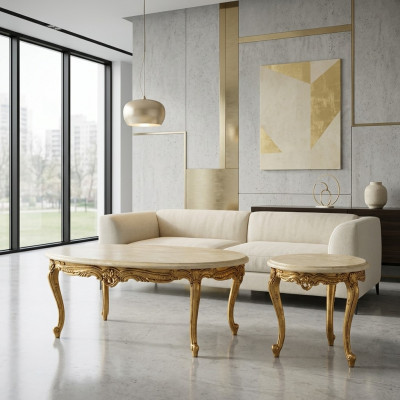 Couchtisch Holzdësch Design Dëscher Italienesch Miwwelen nei Luxus Wunnzëmmer Dësch