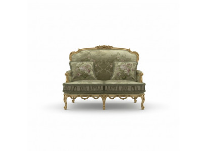 Sofa 2-Sëtzer Klassesch Canapéë Luxus Miwwel Sofas Gepolstert Canapé Nei Zweisëtzer