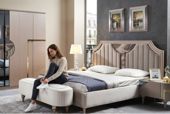 Bettkader Duebel Holz Bettgestelle Schlofkummer Wäiss Luxus Bett Modern Better
