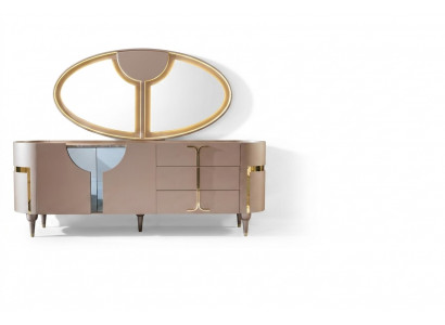Konsole Miwwel Holzkascht Spigel Kommode Schaf Luxus-Kommoden Schaf Regal