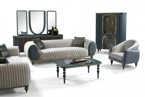 Miwwelen Dësch Luxus Bäisedësch Holz Modern Canapé Dësch Wunnzëmmer Design Dëscher