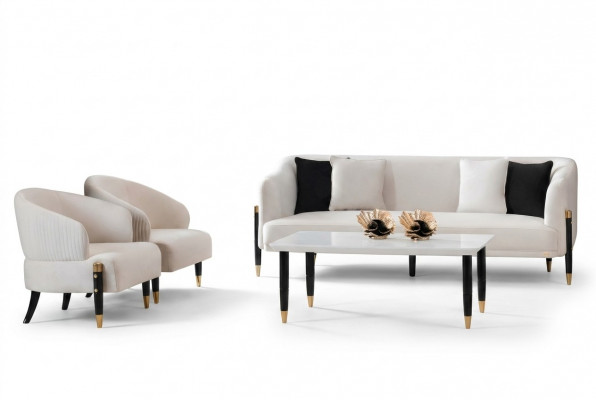 Sofasëtzt 3+1+1 Sëtzer Set Design Sofa Nei Polster Couchen Canapé Garnitur Nei