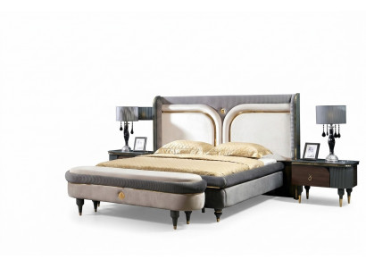 Bett 2x Nuetsdësch 3tlg. Set Better Duebelbett Schlofkummer Hotel Bestietnis Luxus Nei