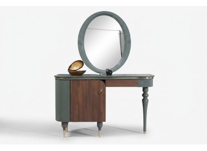 Schlofzëmmer Miwwelen Designs 2tlg Make-up Dësch Kosmetikdësch Friséierdësch Spigel