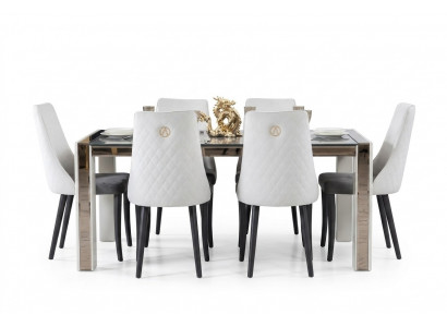 Polster Textil Stoff Iessgrupp Garnitur Set Komplett Design Lehnstull 6x Stullë